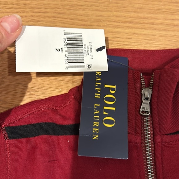 NWT Polo Ralph Lauren half zip sweater size 2 - Picture 2 of 3